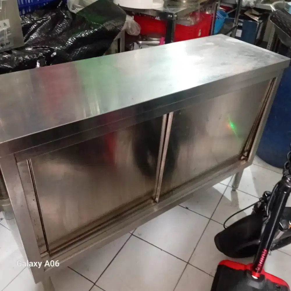 Meja lemari stainless steel  2 unit