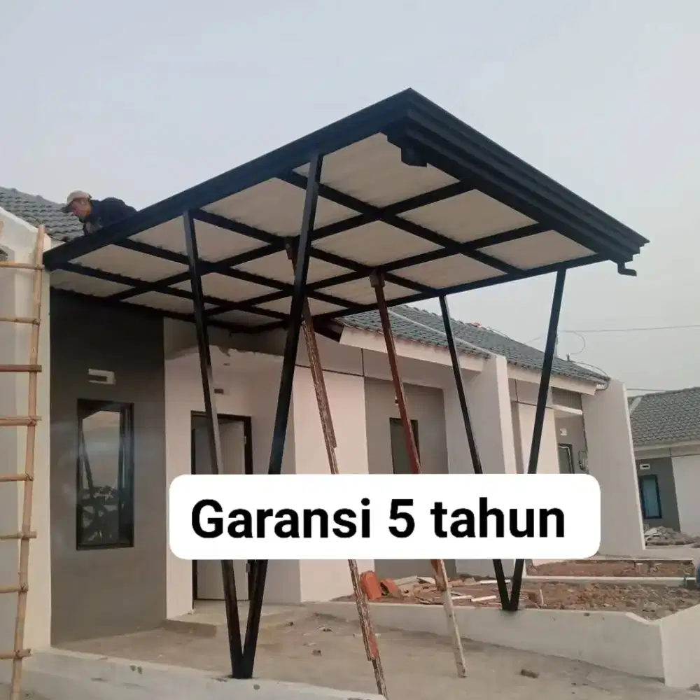 Kanopi minimalis modern termurah baja ringan dan besi