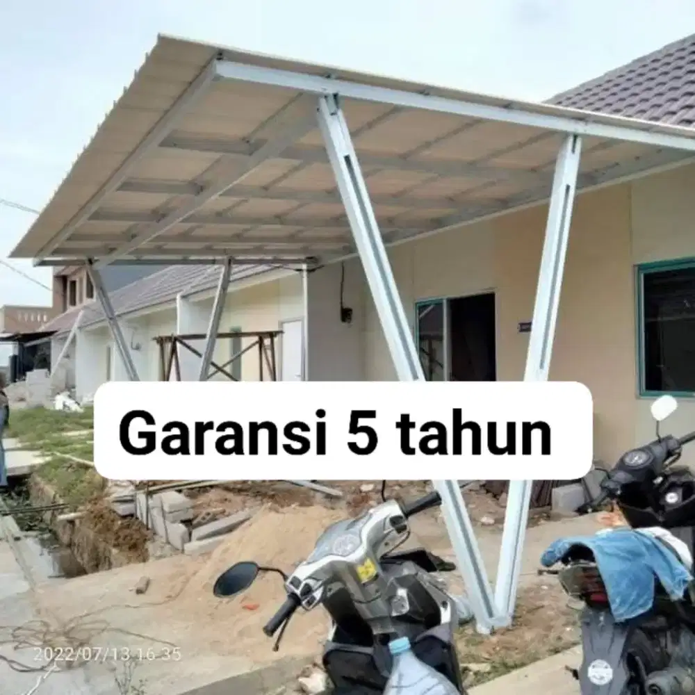 Kanopi minimalis modern termurah baja ringan dan besi