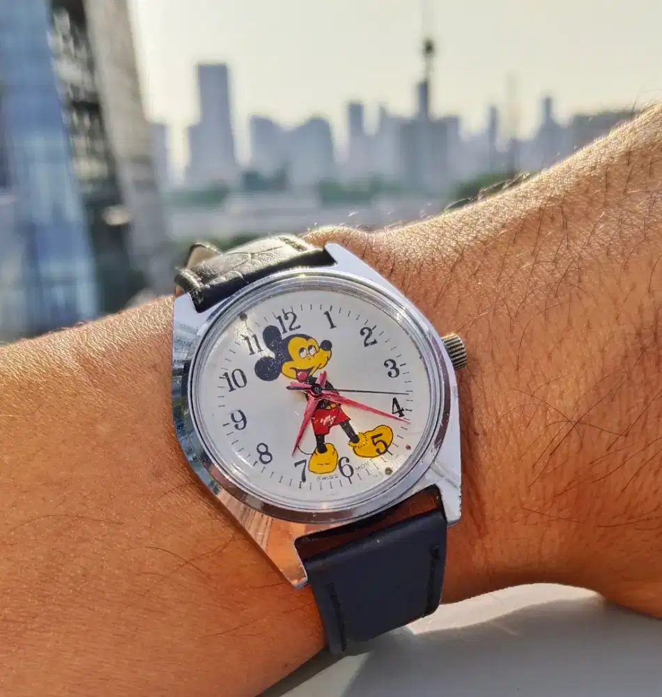 Jam mickey tomonny manual wind vintage lawas jadul antik