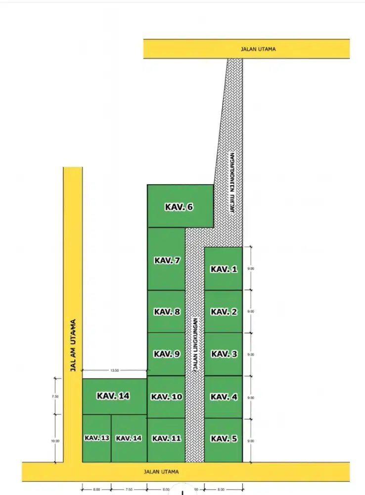 Tanah Kavling Siap Bangun Lokasi Datar