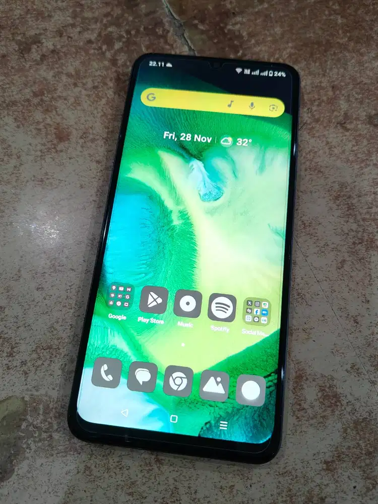 Smartphone Realme Note 60 Black 4/64 Second Fullset Like New + Bonus