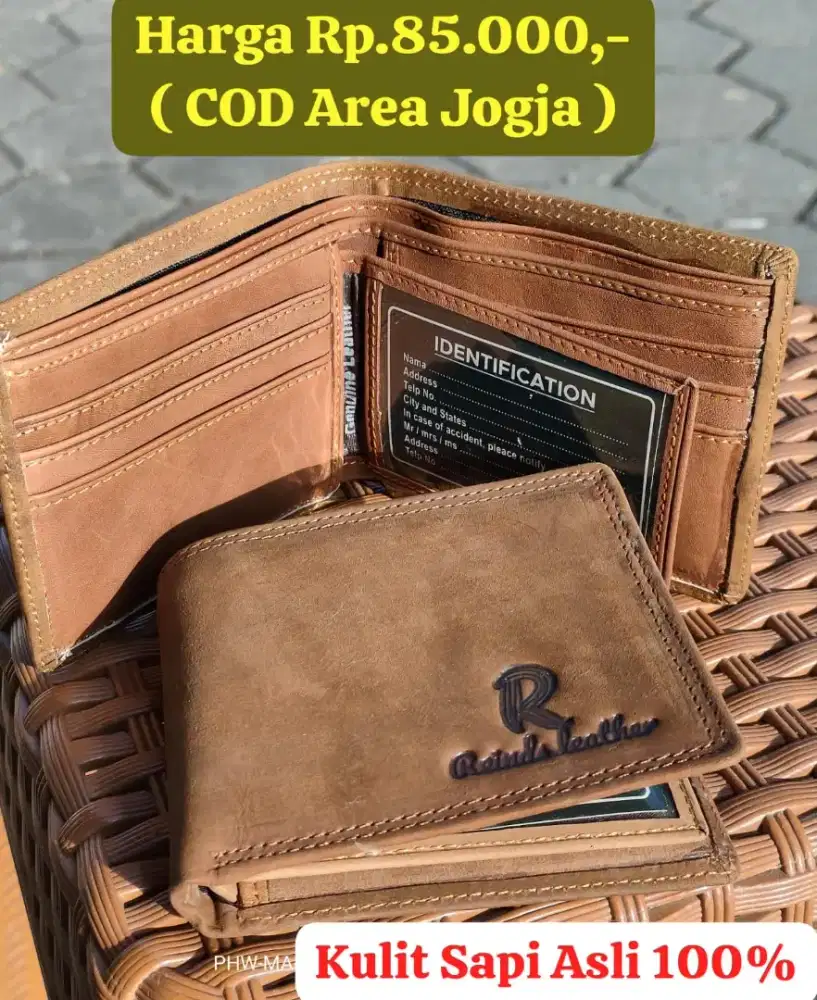 DOMPET KULIT ASLI 100% ( BISA COD )