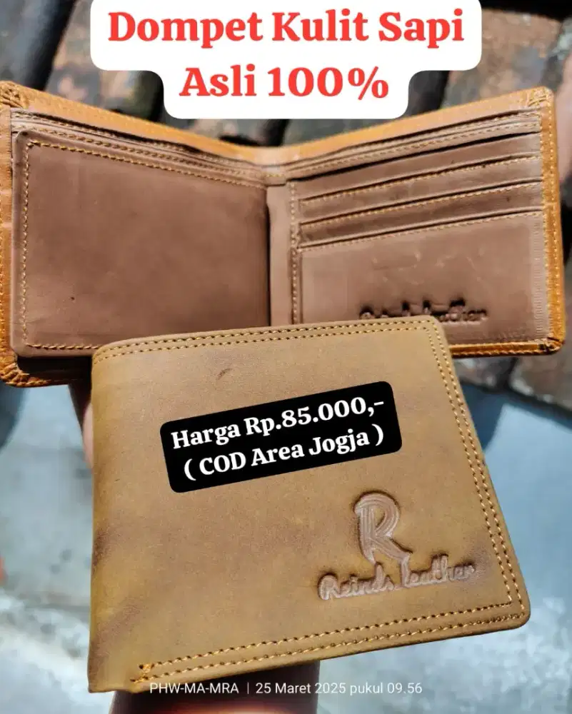 Dompet Kulit Sapi Asli 100% ( COD KULONPROGO )