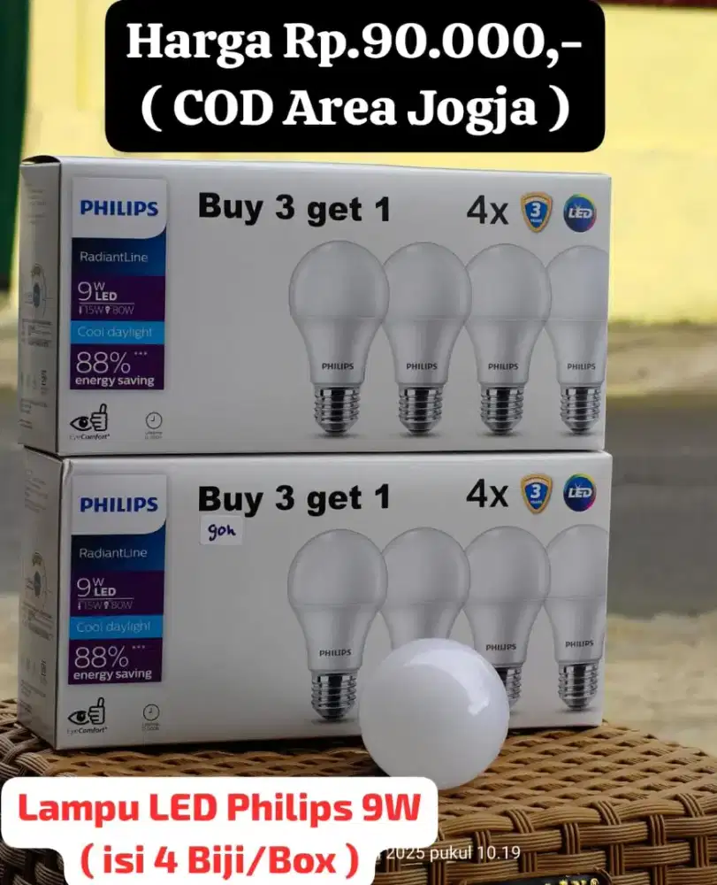 Lampu LED Philips 9watt ( COD JOGJA )
