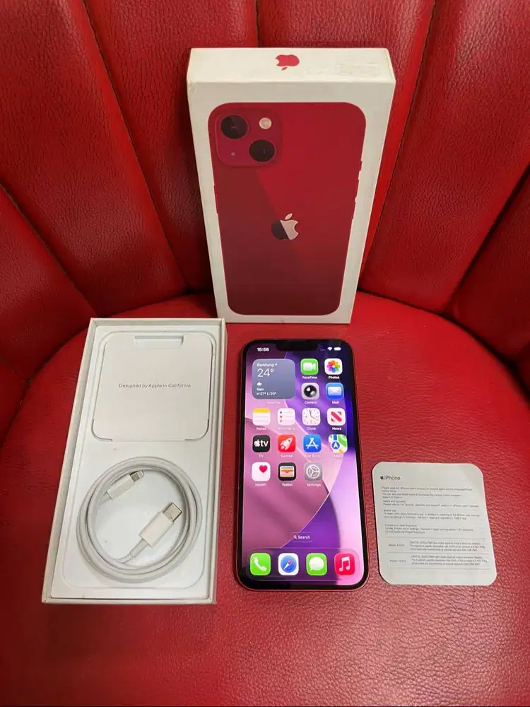 iPhone 13 256gb Red All Operator Pemakaian Dari Thn 2023 Aman Fullset