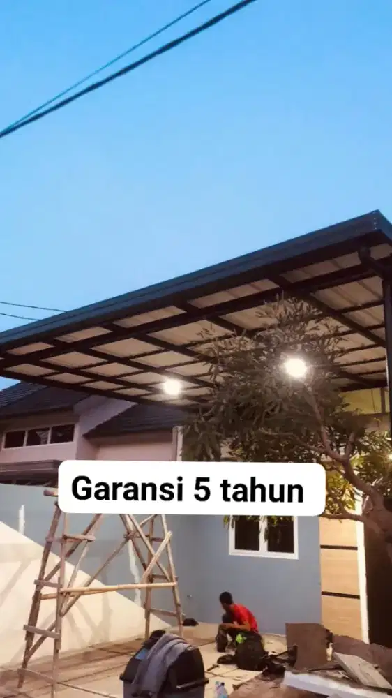 Kanopi minimalis modern termurah baja ringan dan besi