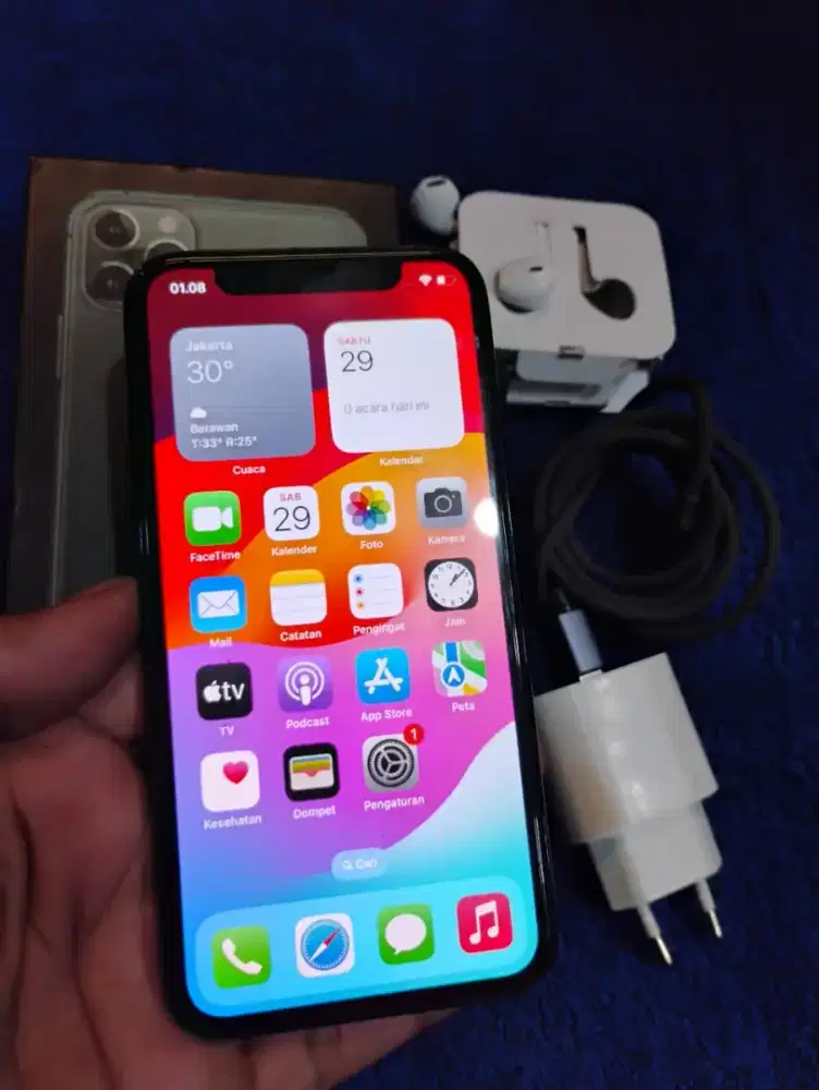 Iphone 11 pro 256 inter allop fullset orian mulus nominus