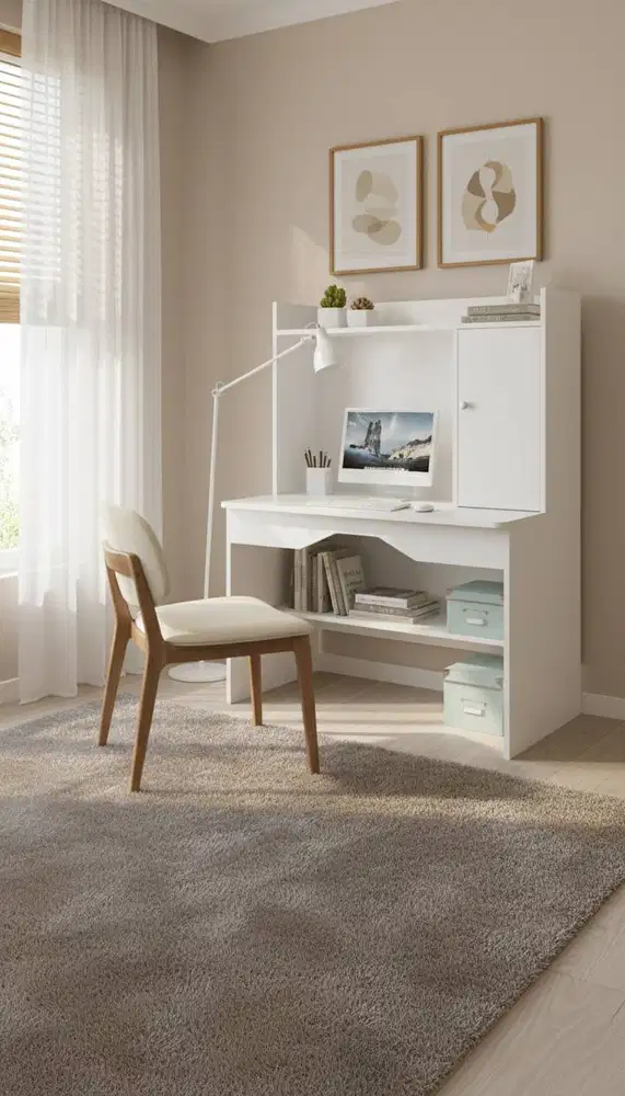 Meja Belajar Minimalis Modern Custom – Kokoh & Nyaman Dipakai