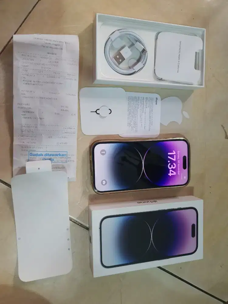 Iphone 14 pro 256gb fullsett garansi MAP mulus 99% siap pakai