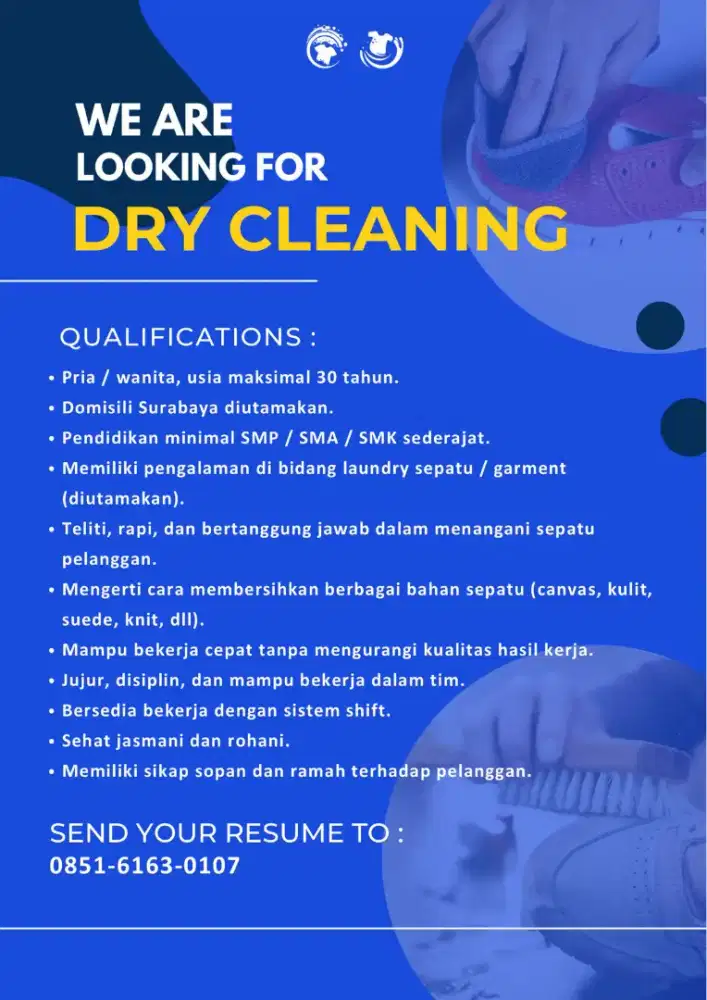 Karyawan laundry Produksi