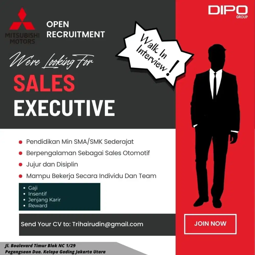 LOWONGAN KERJA SALES MITSUBISHI