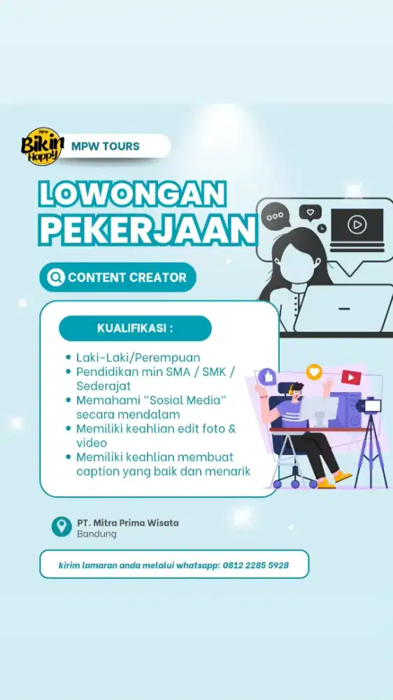 Lowongan Content Creator