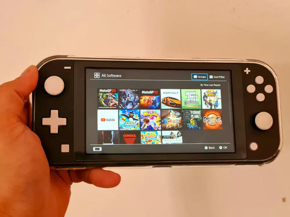 Nintendo Switch Lite OFW  128GB banyak game (Siap Main)