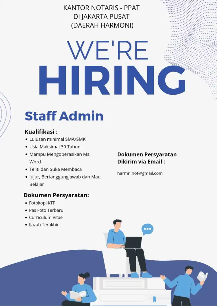 Lowongan Kerja Staff Back Office