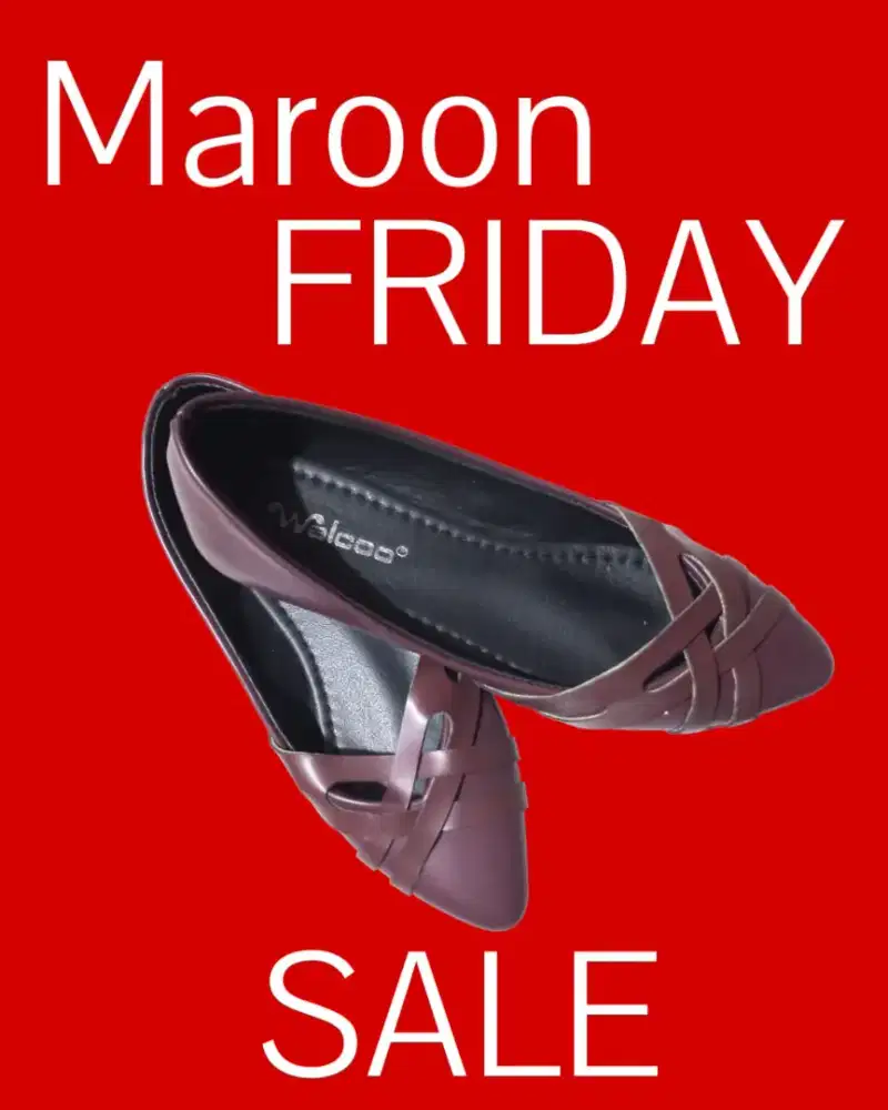 Sepatu Maroon Wanita