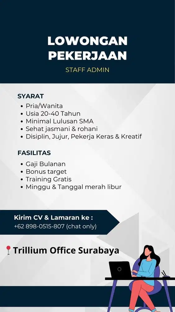 staff admin kantor