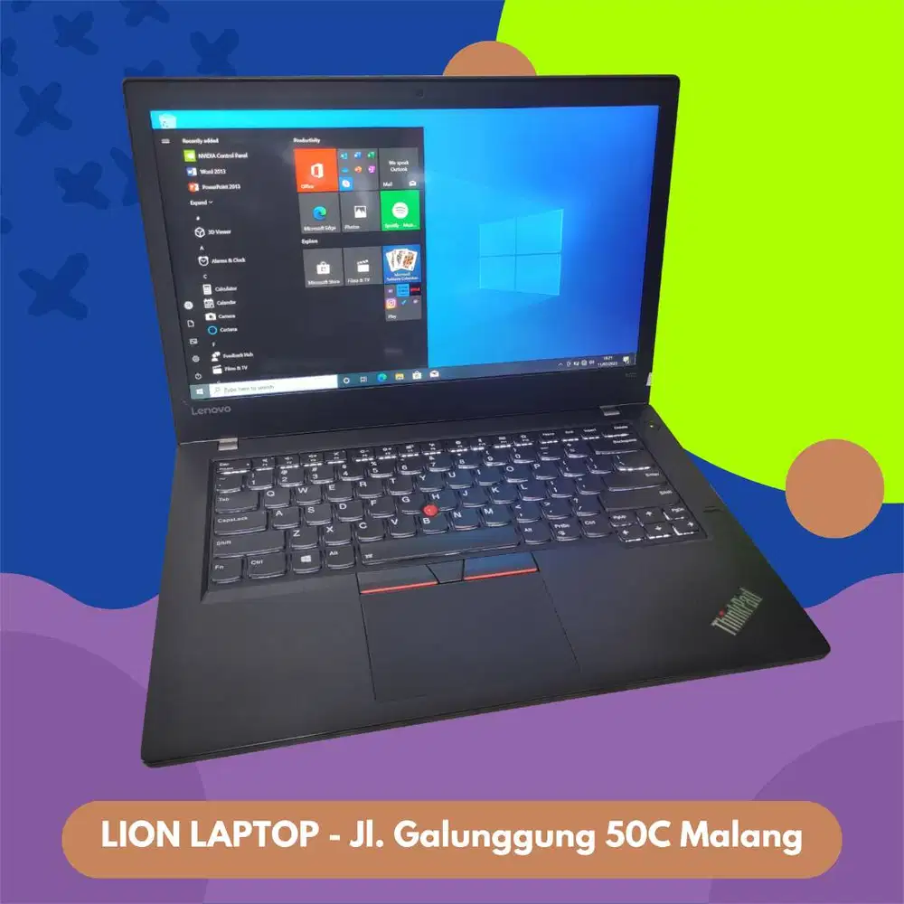 RAM 8GB SSD 256GB i5 Touchscreen Lenovo Thinkpad T470 [01|12]