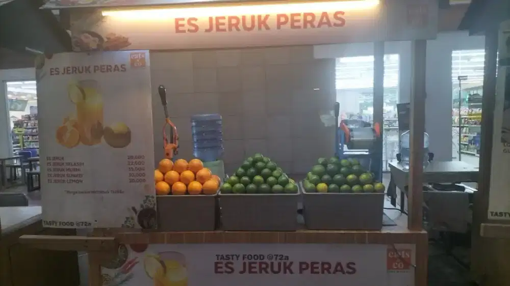 Di butuhkan pegawai untuk outlet es jeruk peras