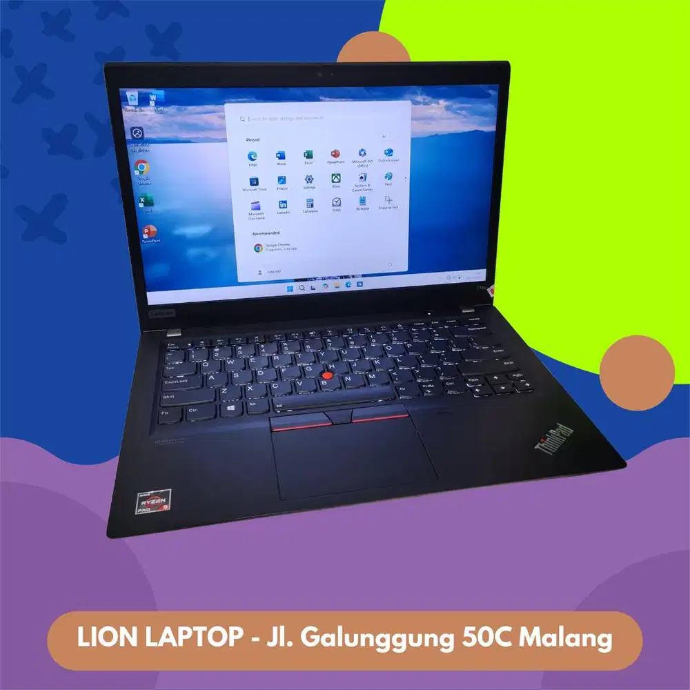 RAM 16GB Touchscreen Ryzen 5 Slim Lenovo Thinkpad T14s [01|12]