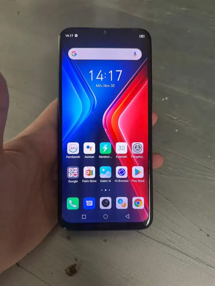 Dijual Infinix Hot 11 Green 4/64GB Resmi Hp charger