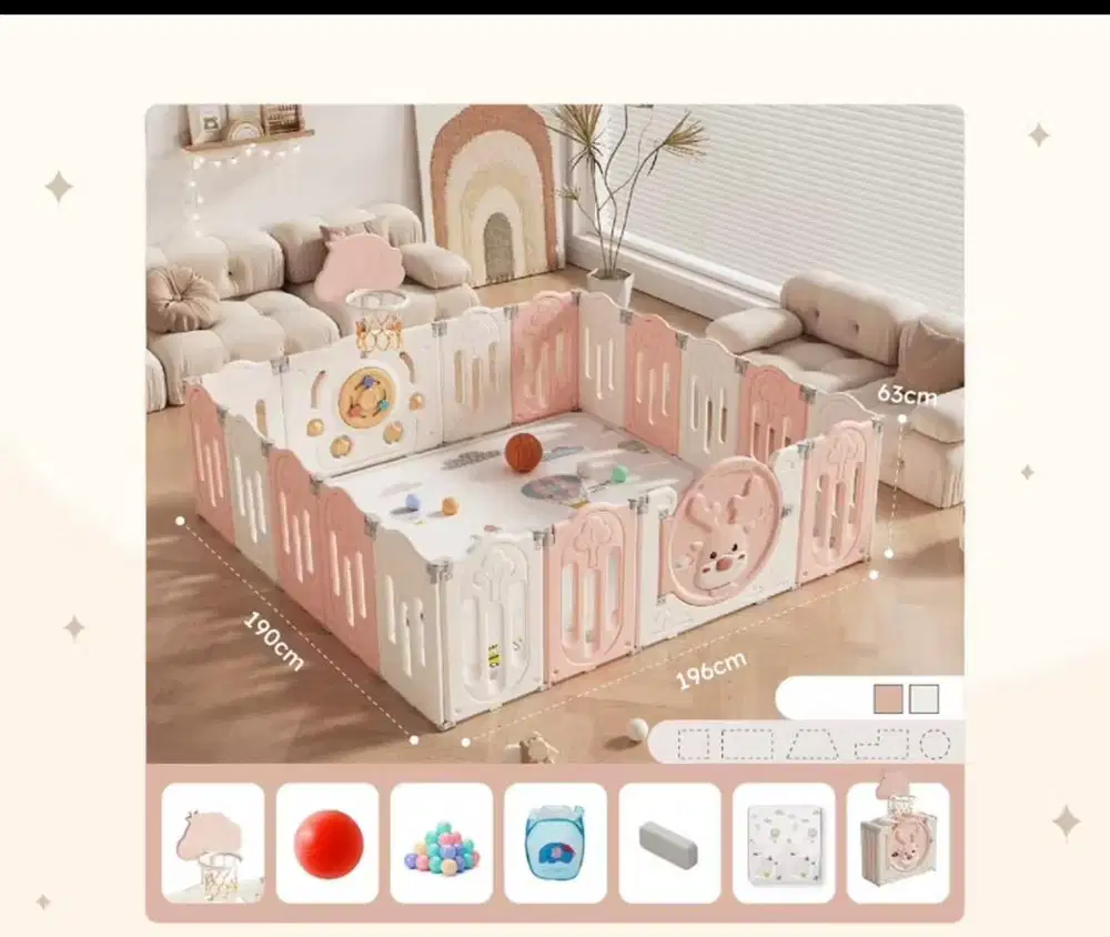 Toyszoona pagar bayi pagar anak bermain