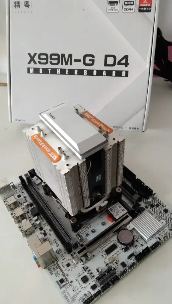 Intel core i7 5820K MB X99 argb white + nvme Samsung 256GB