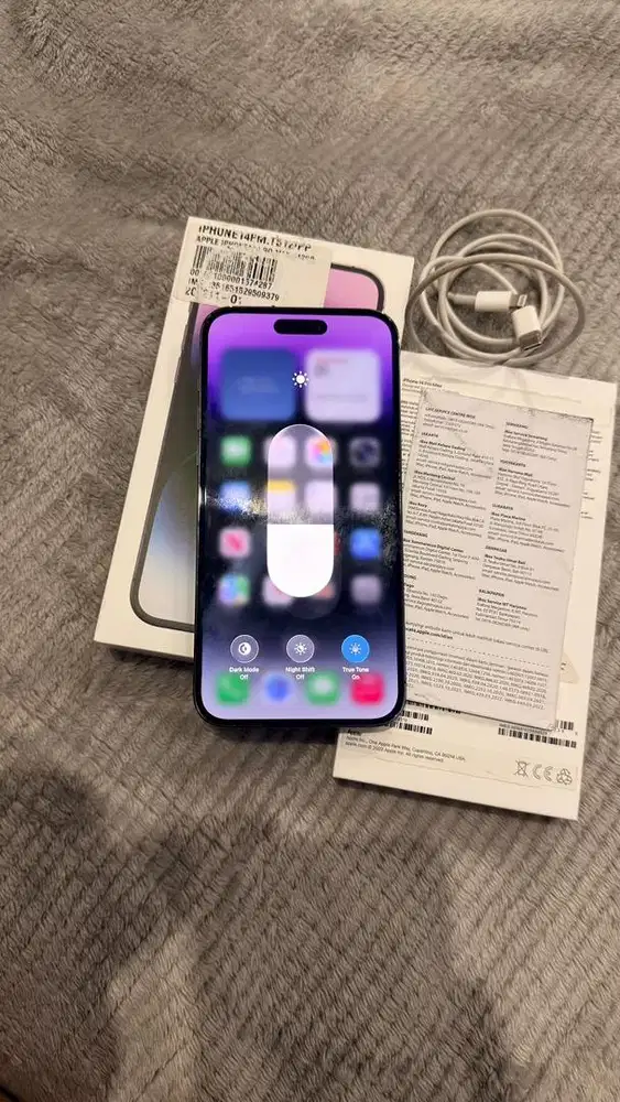 Dijual Iphone 14 Promax 512GB Deep Purple Resmi Ibox Lengkap