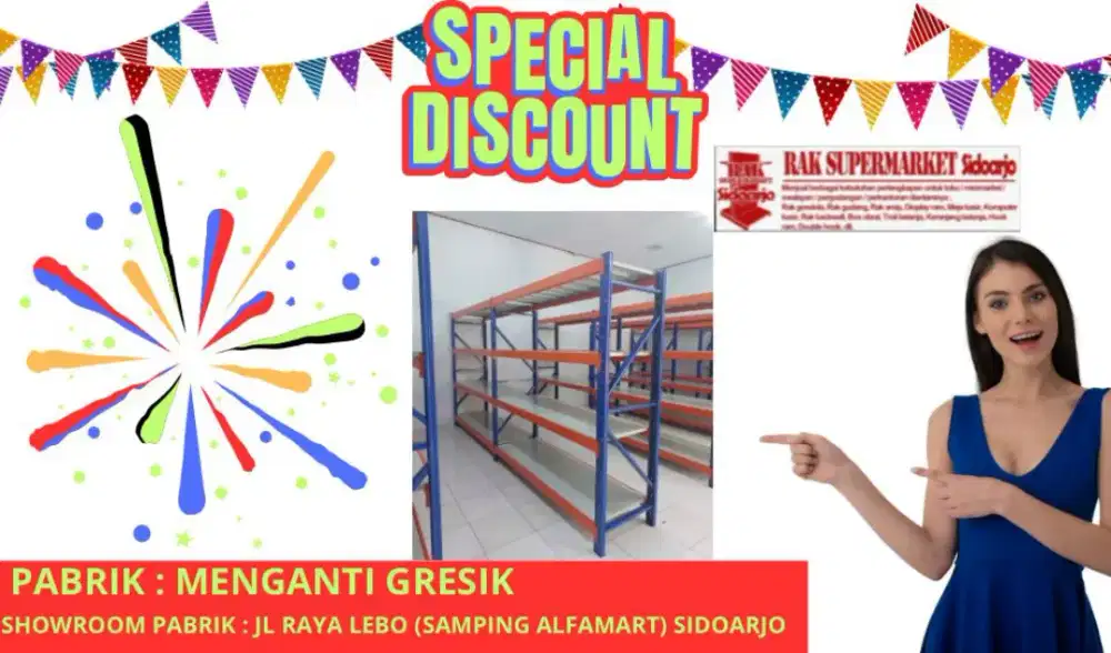 Rak gudang supermarket