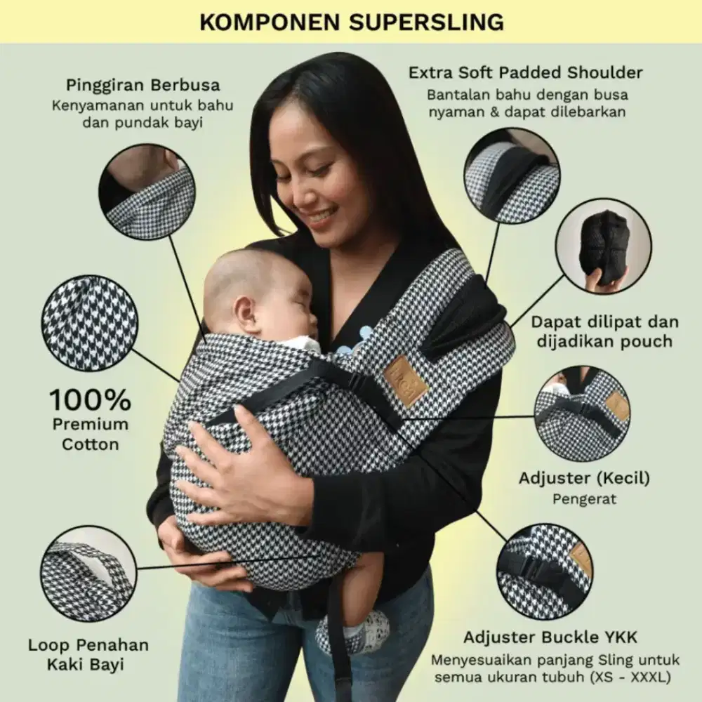 Gendongan bayi / gendongan baby frea / premium geos