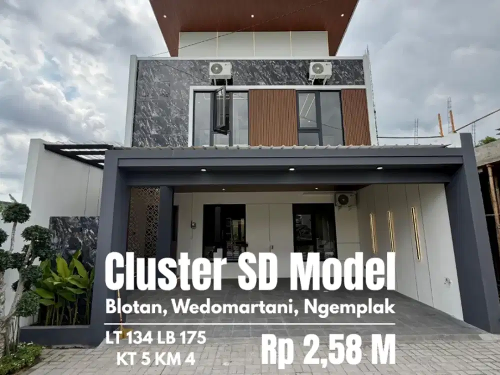 Rumah baru full furnished dekat sd model jogjabay