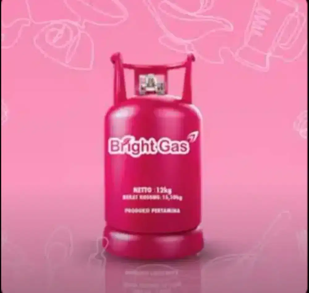 Tabung gas 12kg pink