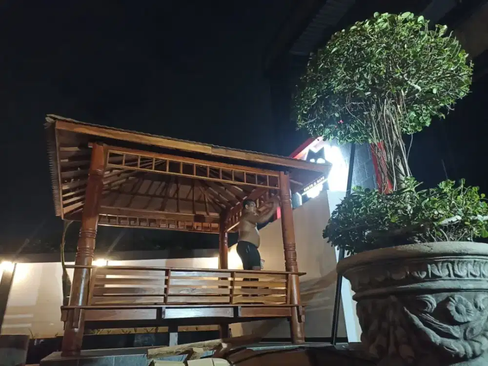 Saung gazebo best seller 3x3m