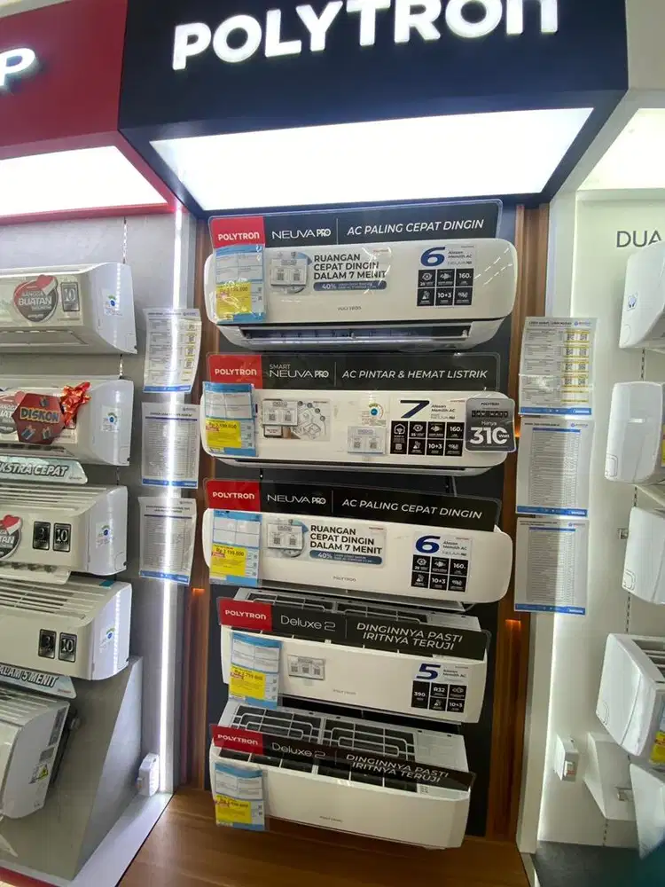 Bisa cicilan Ac Polytron promo cicilan Bunga 0% dan free 1x angsuran