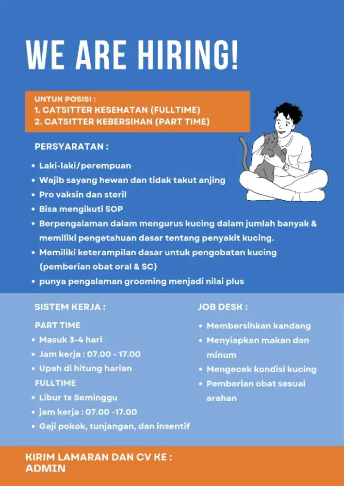 CATSITTER LOKASI JATIASIH