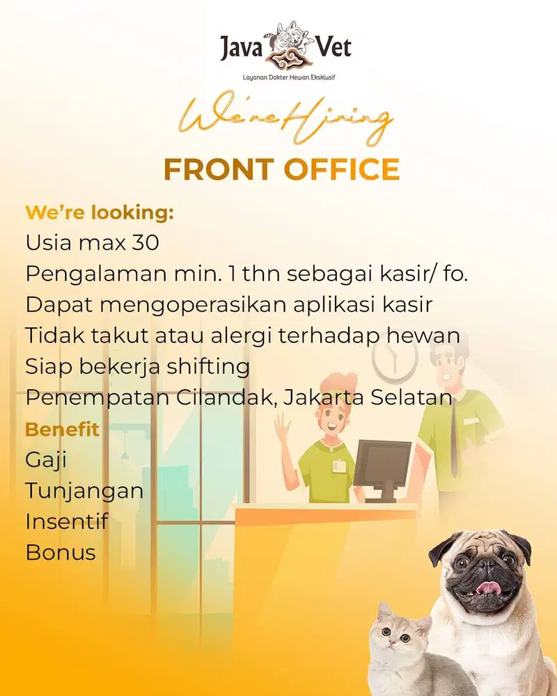 Loker front office ( kasir )
