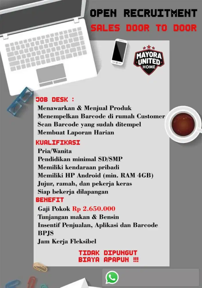 Sales MAYORA Door to Door