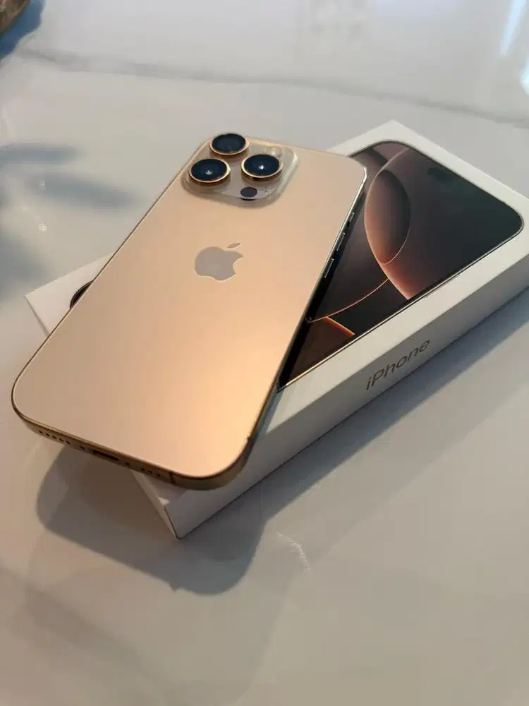 DIJUAL IPHONE 16 PROMAX 1 TB GOLD MULUS GARANSI PANJANG