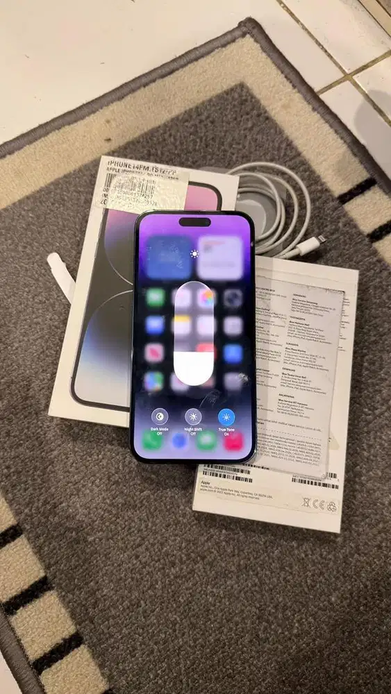 Dijual Iphone 14 Promax 512GB Deep Purple Resmi Ibox Lengkap