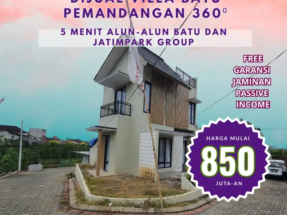 Villa Mewah Dekat Alun-Alun Batu — Lokasi Strategis & View Pegunungan