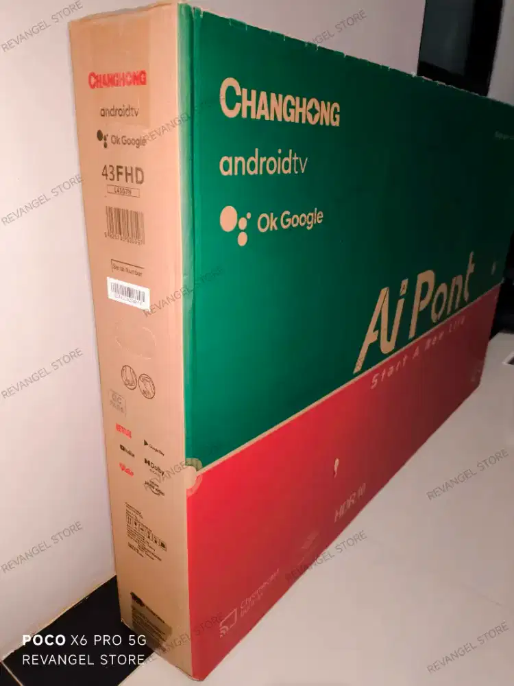 BARU 100% CHANGHONG 43 ANDROID SMART TV GARANSI RESMI 3 TAHUN