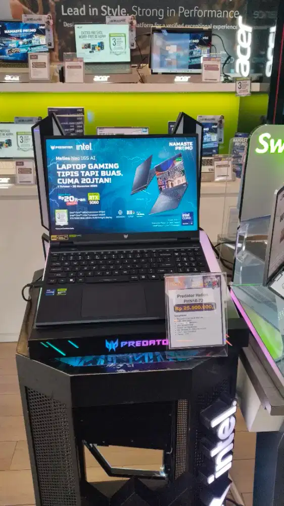 Siapa yang tidak tau Laptop terdewa Acer Predator Ada PromoCashbacknya