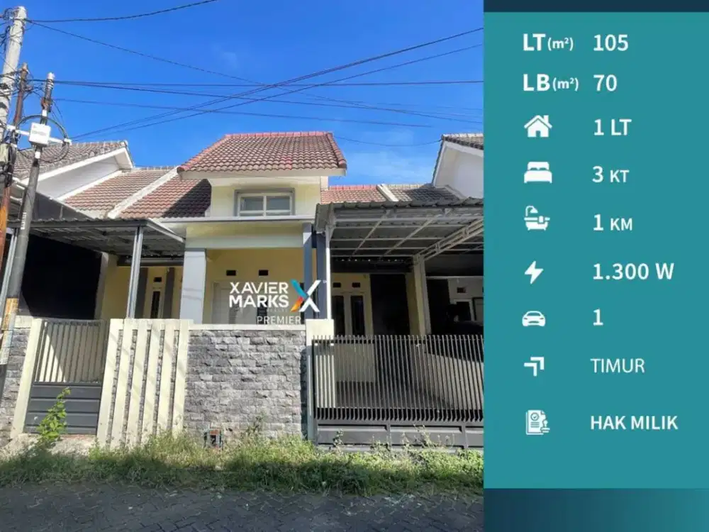 Rumah Dekat RSUB dan Area Kuliner di Suhat Lowokwaru Malang