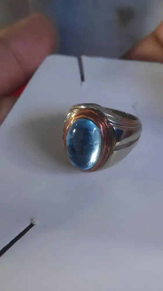 Natural blue topaz