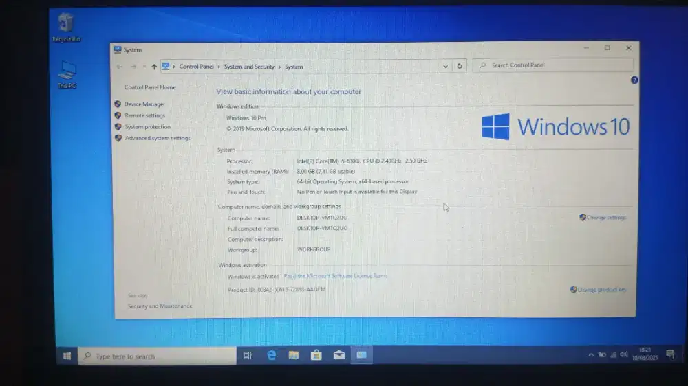 Lonovo thinkpad x260 ram 8gb, ssd 256