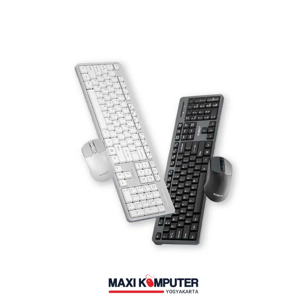 Robot KM3800 1600DPI Full Keys Ergonomic Design Wireless KeyboardMouse