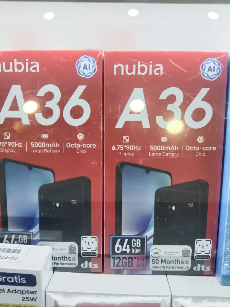 Hp nubia 4/64 garansi resmi