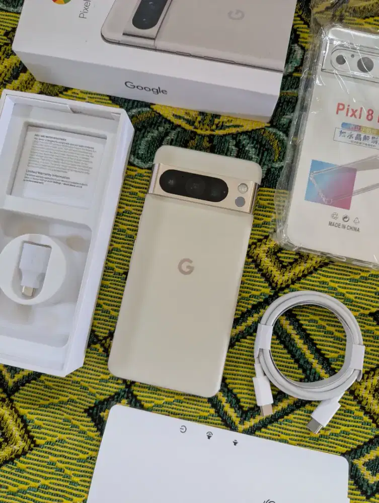 Google Pixel 8 Pro 5G White 12/128GB Fullset Slimbox Bonus