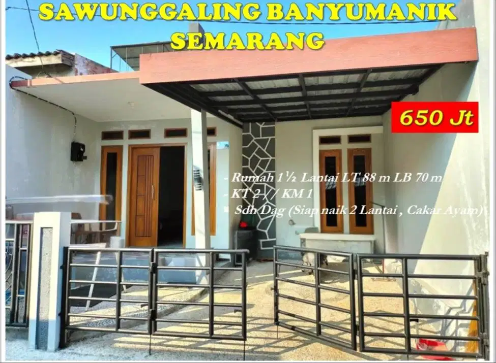 Rumah Banyumanik, Jl. Sawunggaling Perumnas Banyumanik Kota Semarang