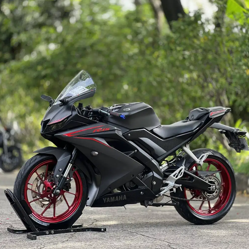 YAMAHA YZF R15 V3 2018 BLACK PAJAK PANJANG SUPERB